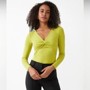 & Other Stories Twisted Front Ruched Bodysuit